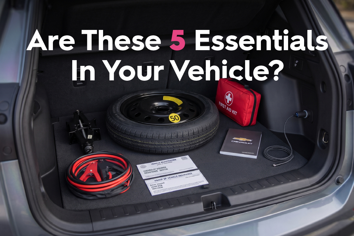 Are these 5 essentials in your vehicle?