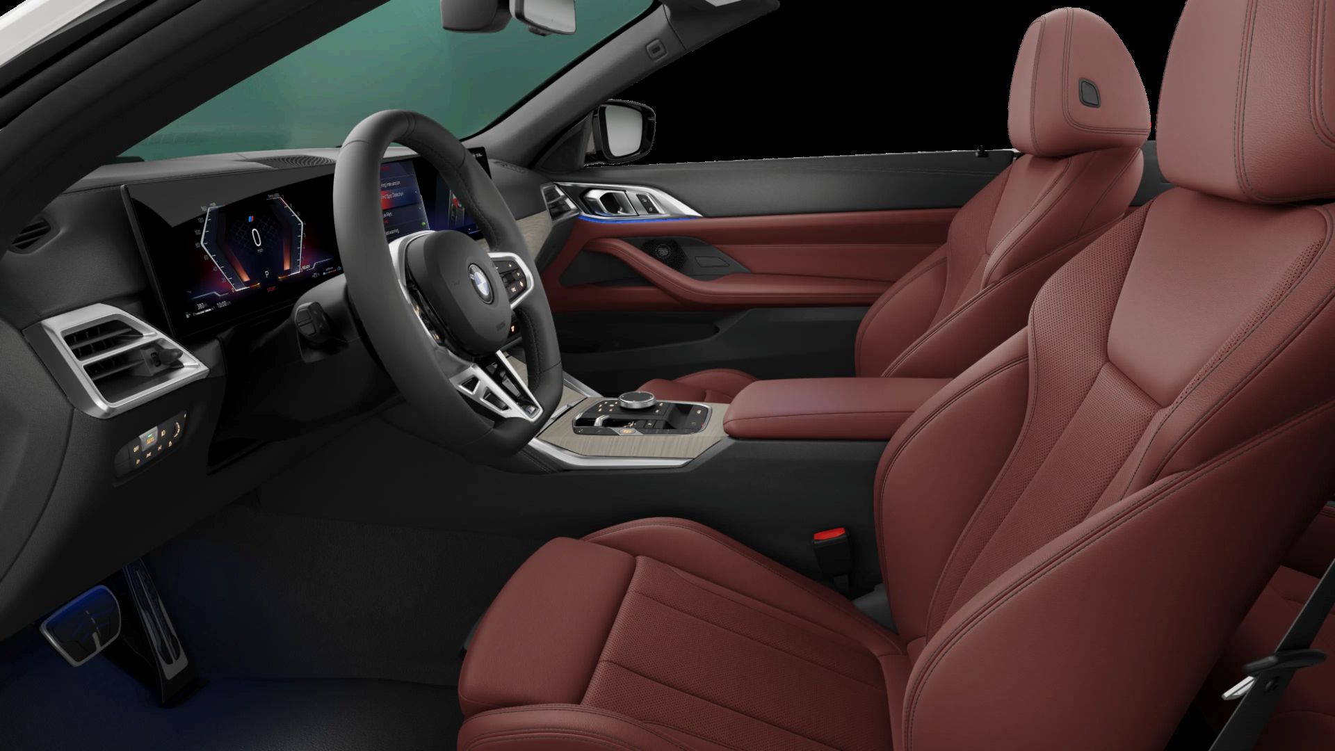 BMW red interior
