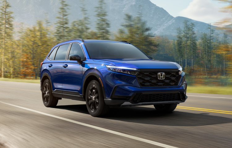 Blue Honda CR-V