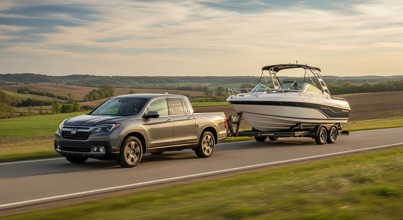 Explore the 2025 Honda Ridgeline's towing capacity and find out how it can meet your needs in Shelbyville, MO. Check availability and learn more about our financing options at Kunes Honda of Quincy.