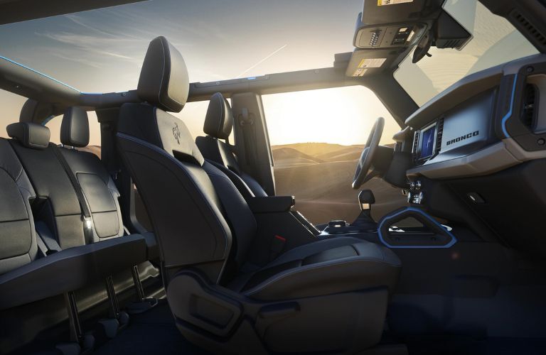 2023 Ford Bronco Front and Rear Interior