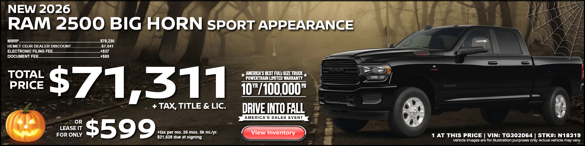 New 2026 RAM 2500 Big Horn