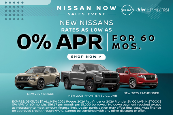 New Nissans 0% APR