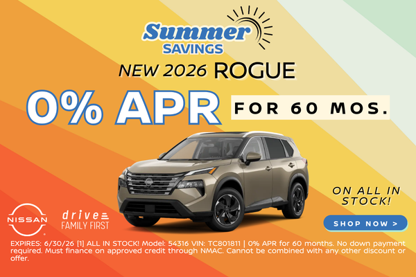 New 2026 Rogue 0apr for 60 mos.