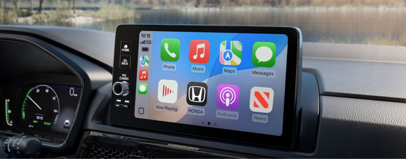 Infotainment screen in a 2026 Honda CR-V Hybrid Sport Touring