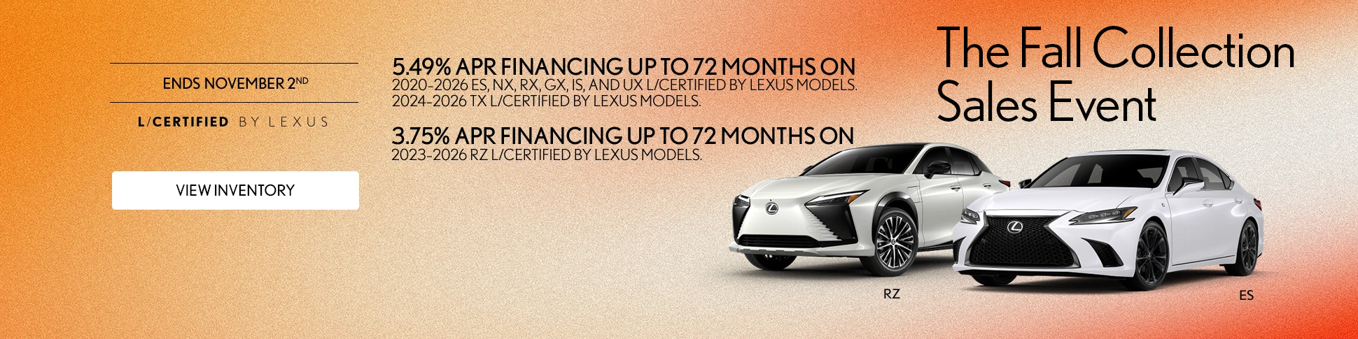 Fall Collection Sales Event