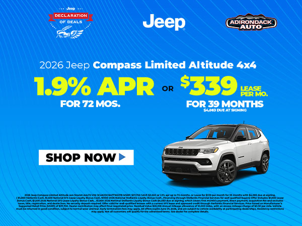 2026 Jeep Compass Limited Altitude 4x4 SAVE $3,500