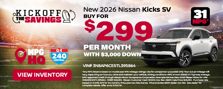 New 2026 Nissan Kicks