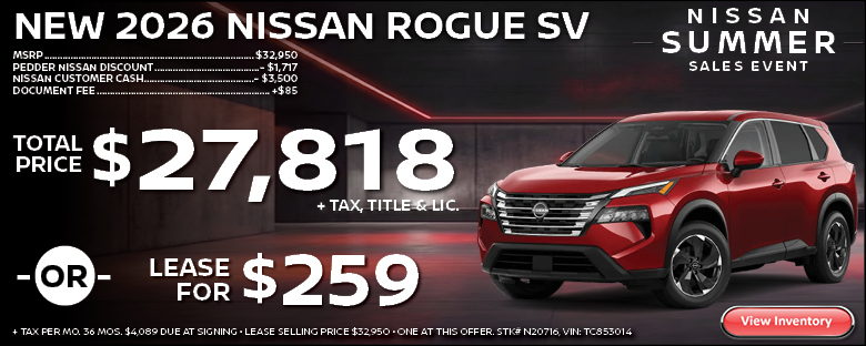 2026 Nissan Rogue SV