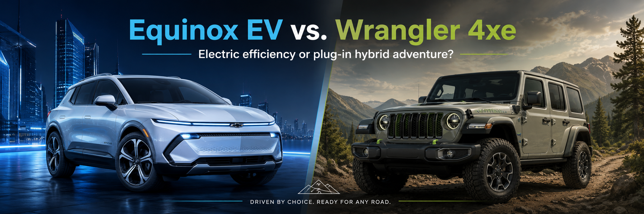 Chevy Equinox EV vs. Jeep Wrangler 4xe | EV vs Plug-In Hybrid SUV