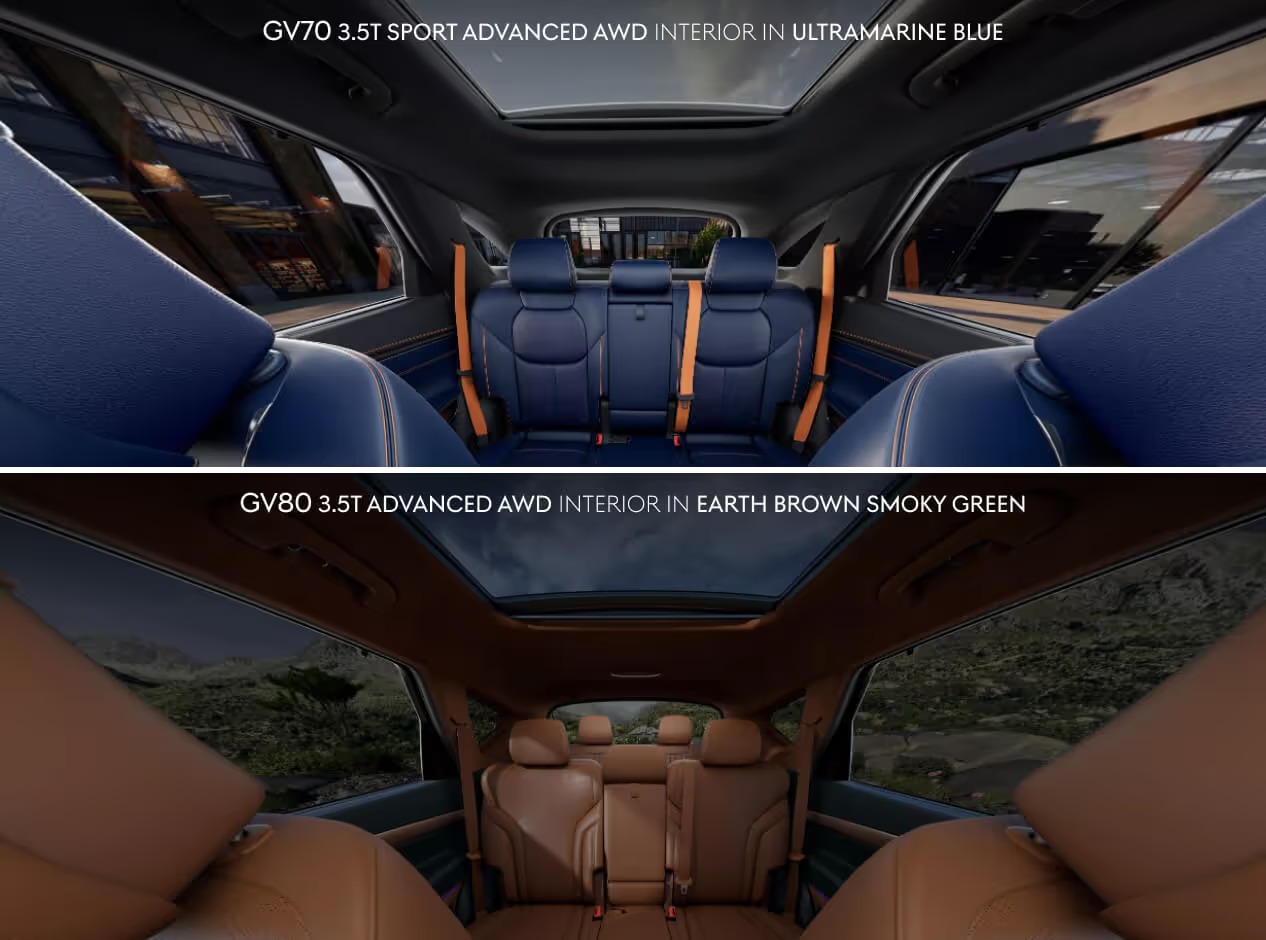 Genesis GV70 vs. GV80 Dimensions