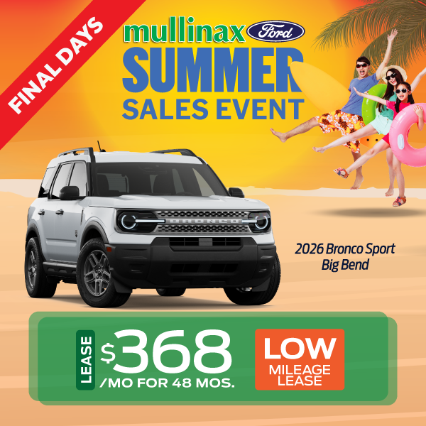 2026 Bronco Sport Big Bend Lease $365/mo for 48 Mos.