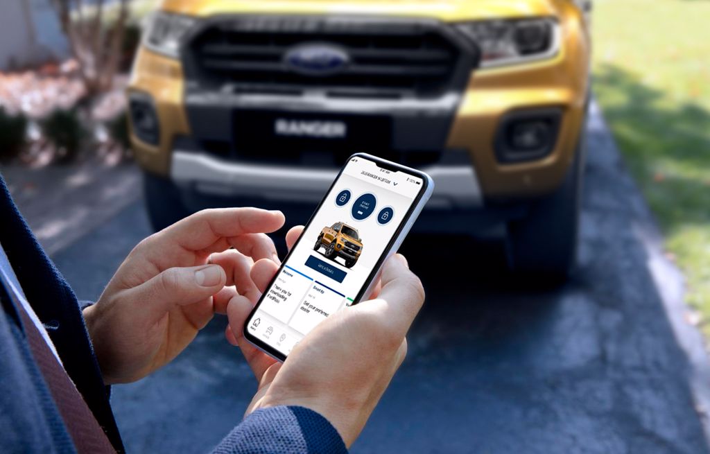 The FordPass App open on a phone