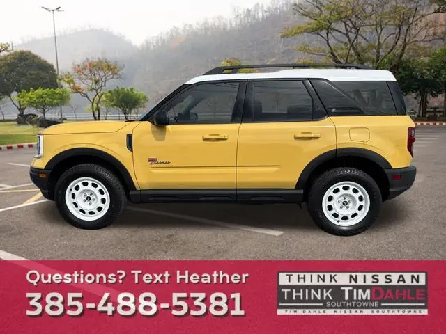 Used 2023 Ford Bronco Sport Heritage with VIN 3FMCR9H97PRD17810 for sale in South Jordan, UT
