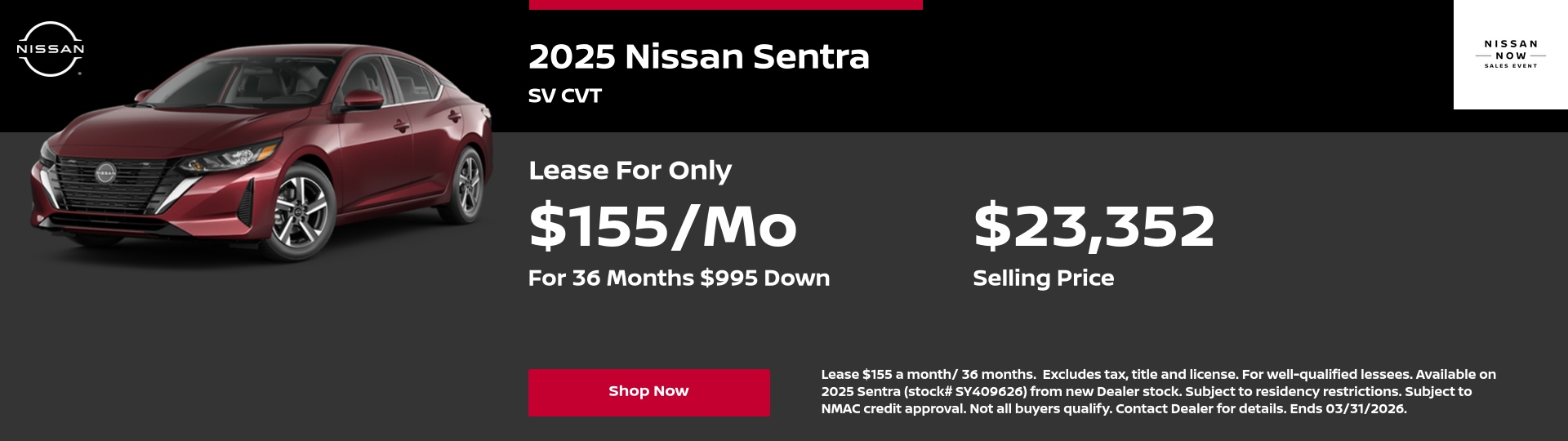 March Sentra Offer