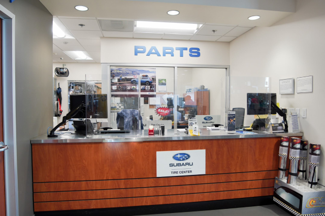 Dalton Subaru National City parts counter