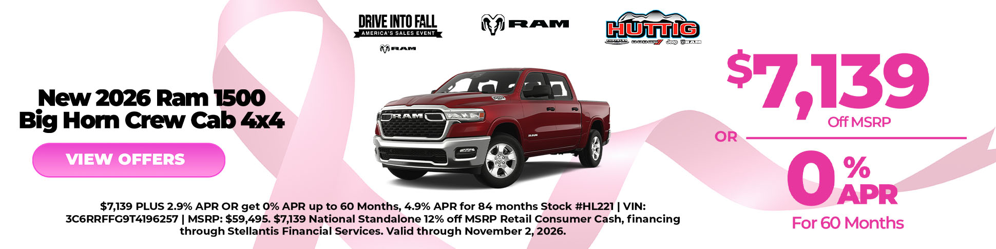 2026 RAM 1500 Big Horn Crew Cab 4x4