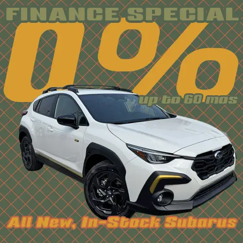 0% for up to 60 months on ALL New (in stock) Subarus this September at Twin Falls Subaru, for well qualified applicants.