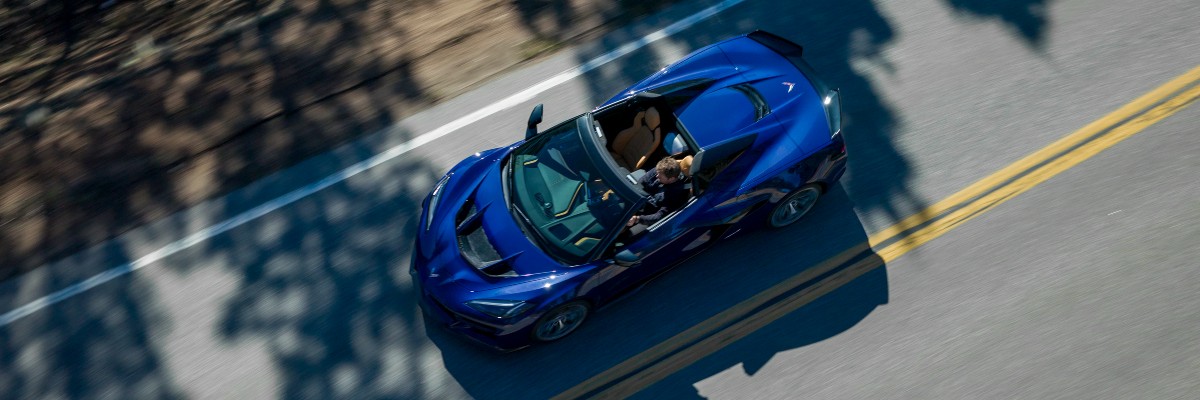 2025 Chevrolet Corvette ZR1 Convertible Exterior Aerial