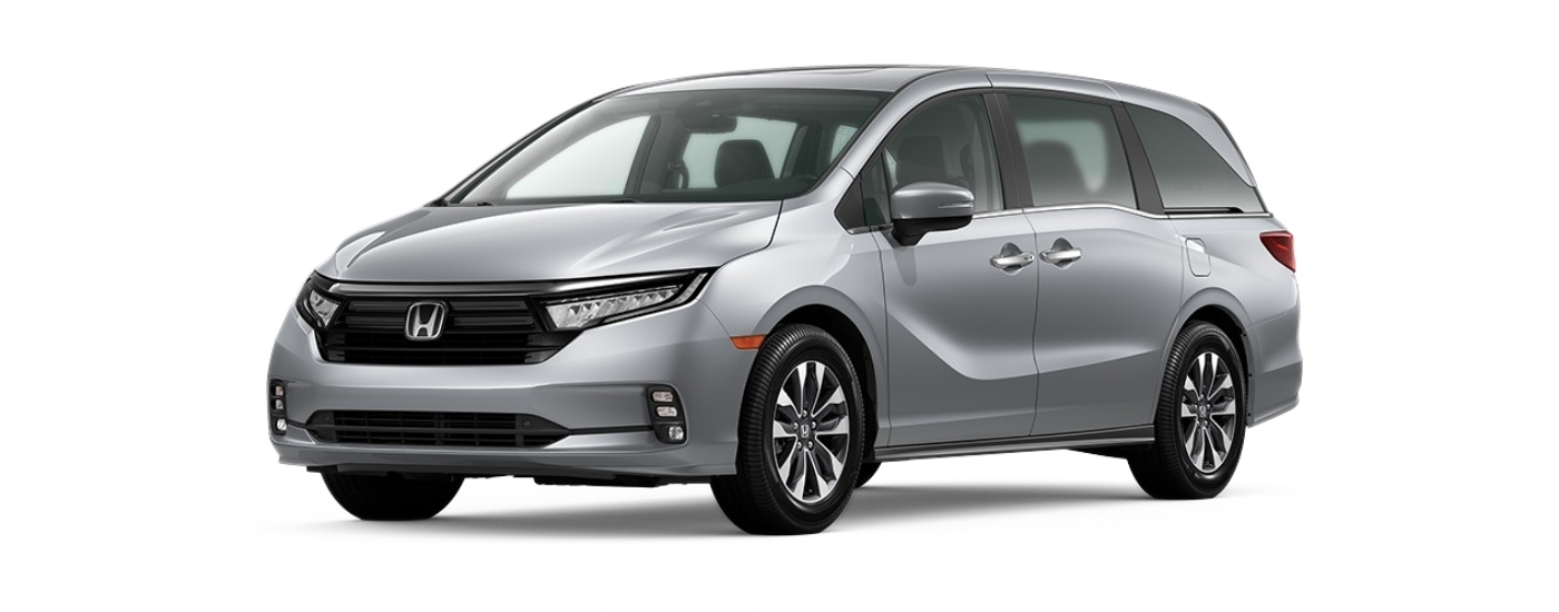 Silver 2022 Honda Odyssey EX-L angled ;left