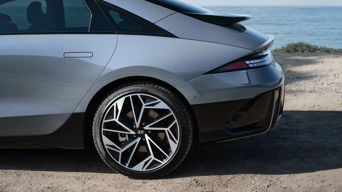 availalbe 20 inch alloy wheels on the 2025 ioniq 6