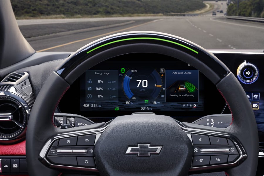 2026 Chevrolet Blazer EV Interior Cabin Dashboard Driver Information Display with EV Info
