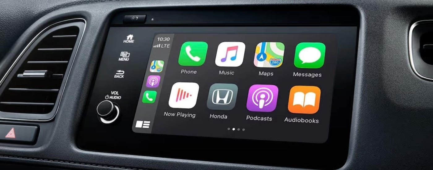 Infotainment screen in a 2020 Honda HR-V Touring