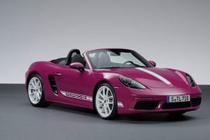 Image of the 2023 Porsche 718 Boxster side view