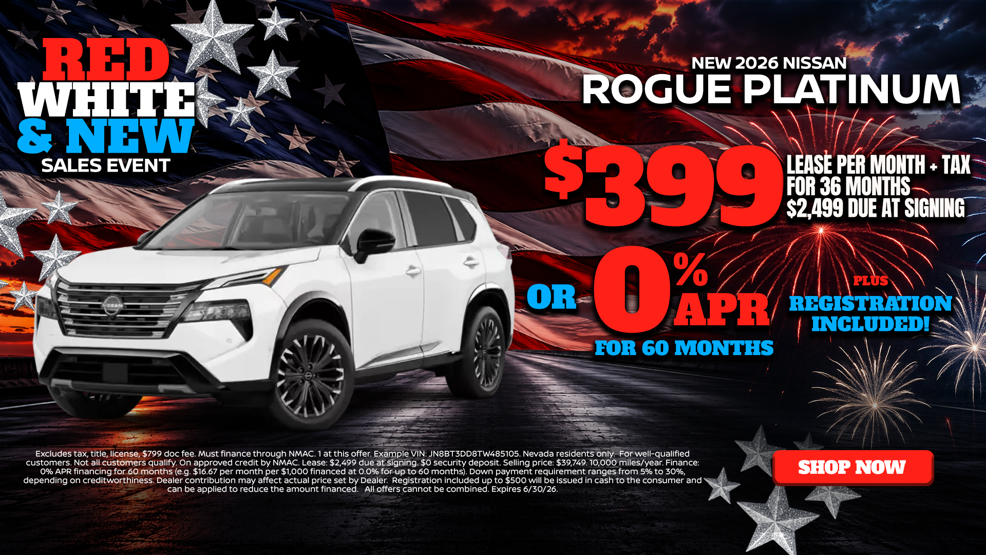 New 2026 Rogue Platinum