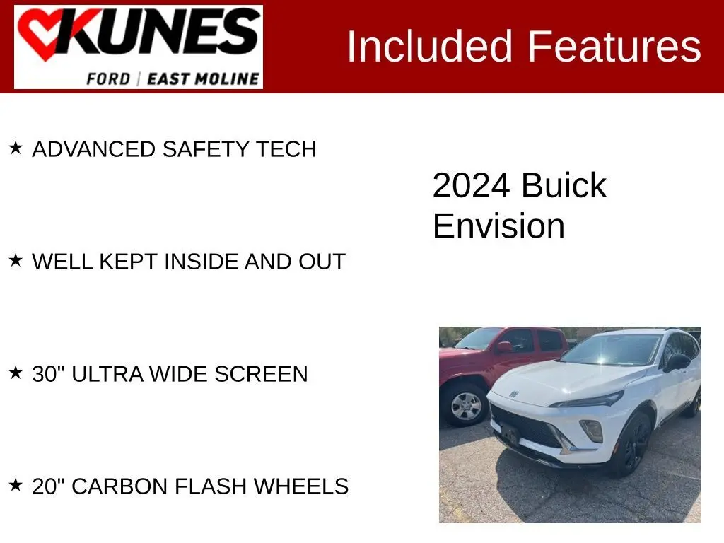 Used 2024 Buick Envision Sport Touring with VIN LRBFZPE48RD053926 for sale in East Moline, IL