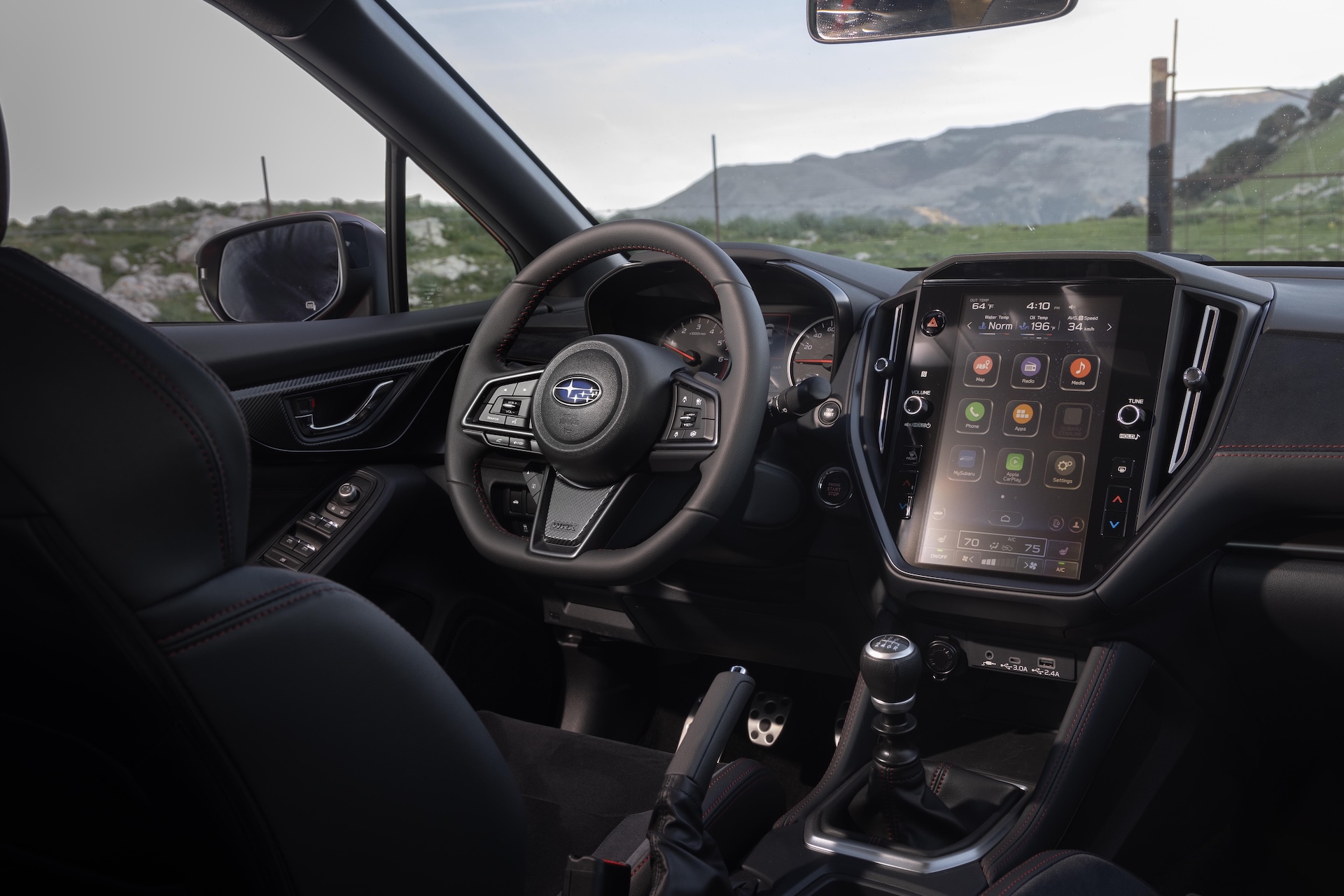 Interior of the new 2026 Subaru WRX