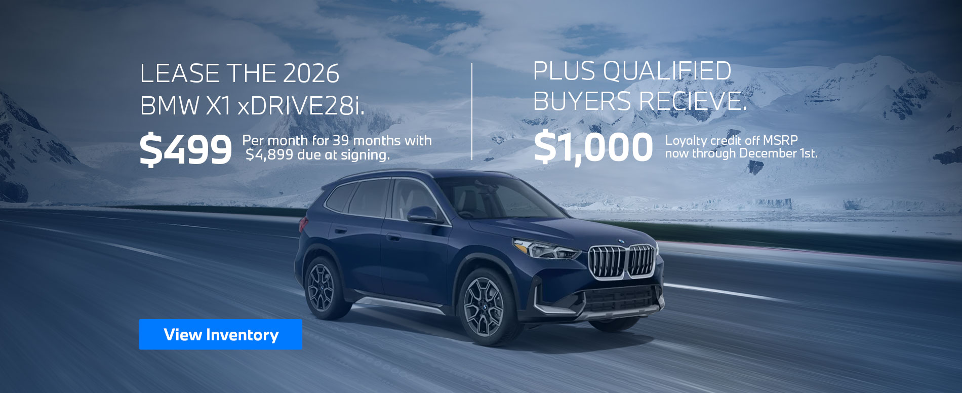 X1 Lease and Finance Offer