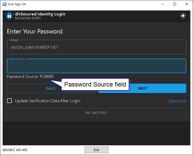 dlrSecured Identity Login