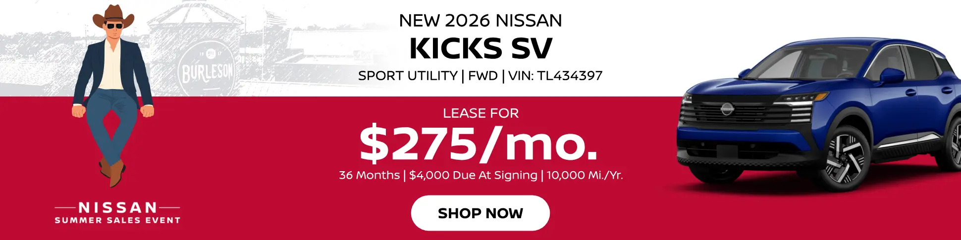 July Kicks Lease
