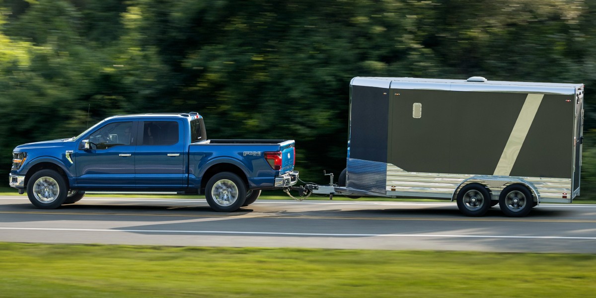 2024 Ford F-150 Exterior Driver Side Profile while Towing