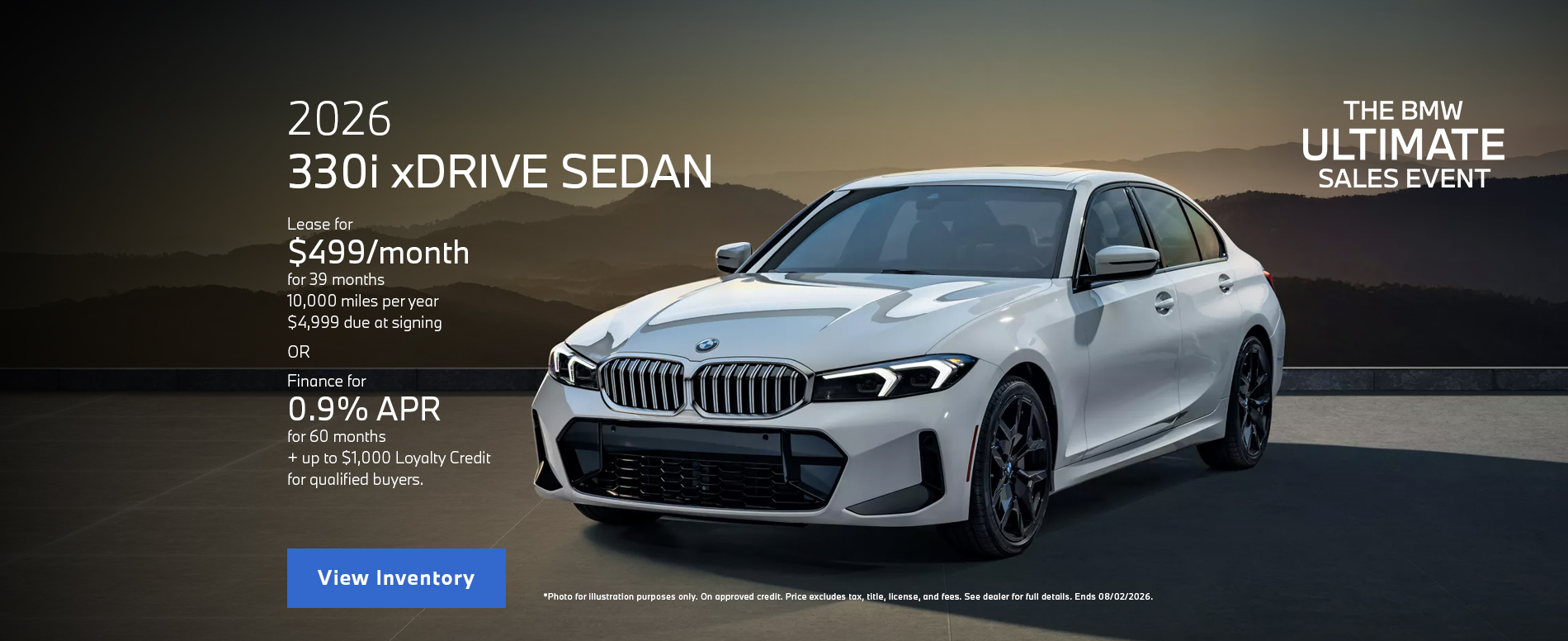 2026 BMW 330i xDRIVE SEDAN