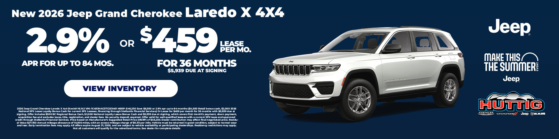 2026 Jeep Grand Cherokee Specials