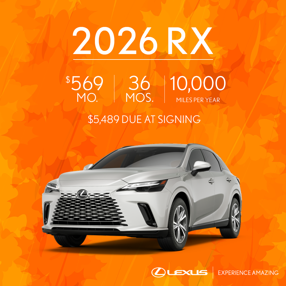 Select New 2026 Lexus RX Models
