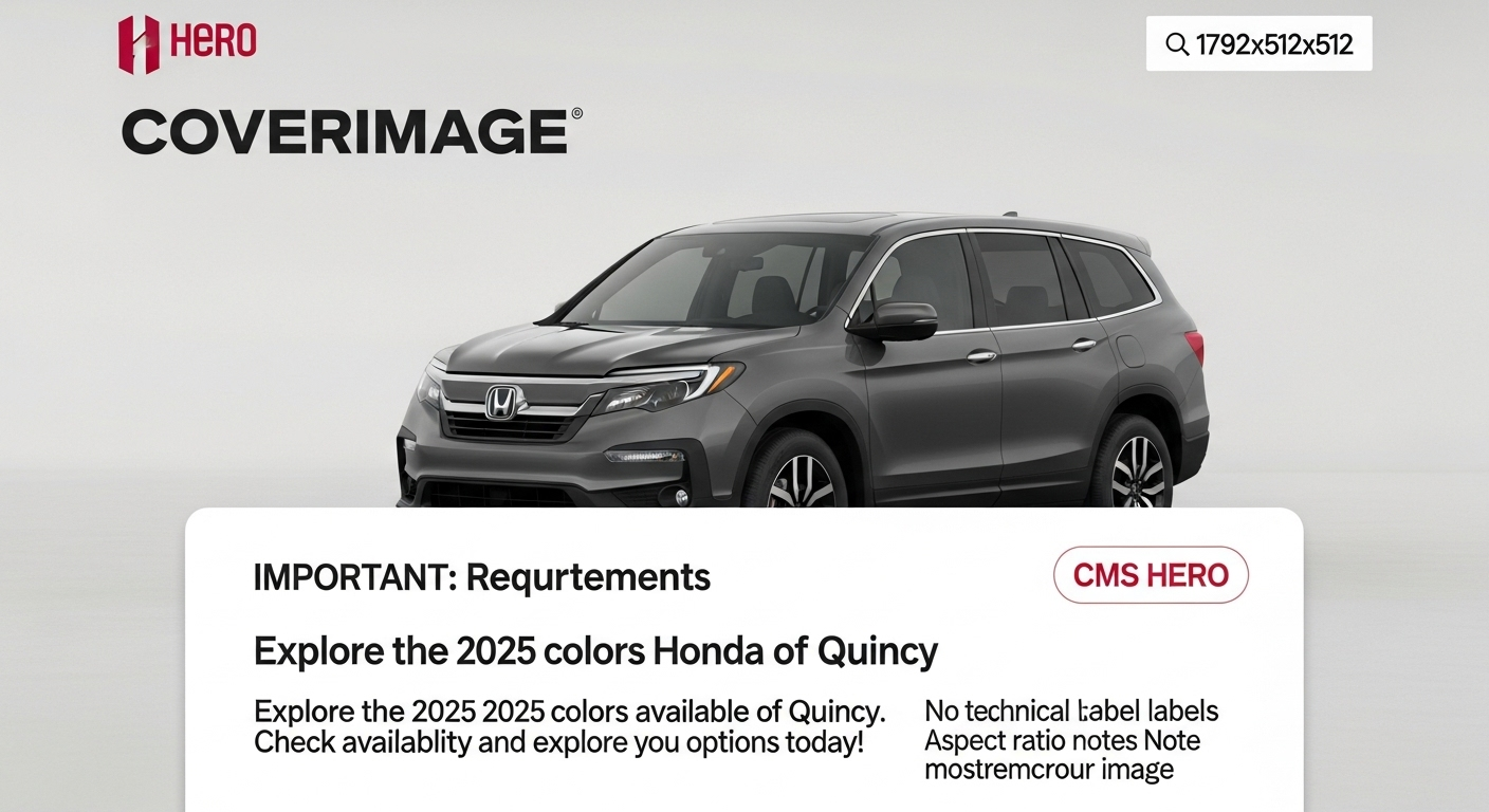 Explore the 2025 Honda Pilot colors available at Kunes Honda of Quincy. Check availability and explore your options today!