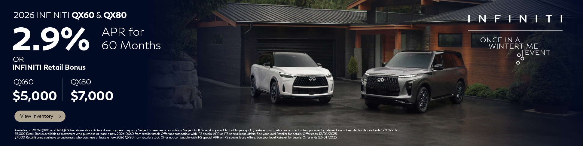 SD QX60 and QX80 APR WSE