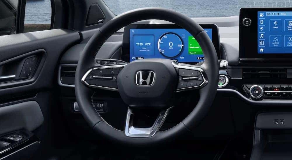 Steering wheel and dashboard of a 2026 Honda Prologue for sale near Greece