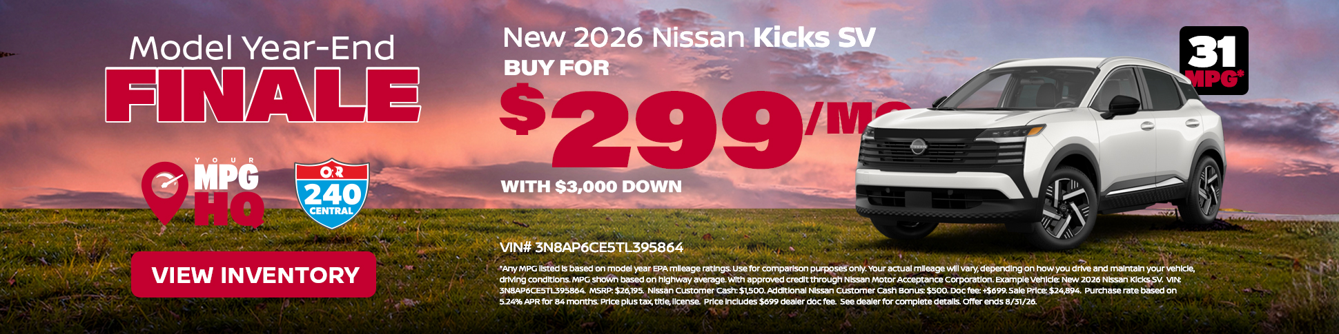 New 2026 Nissan Kicks