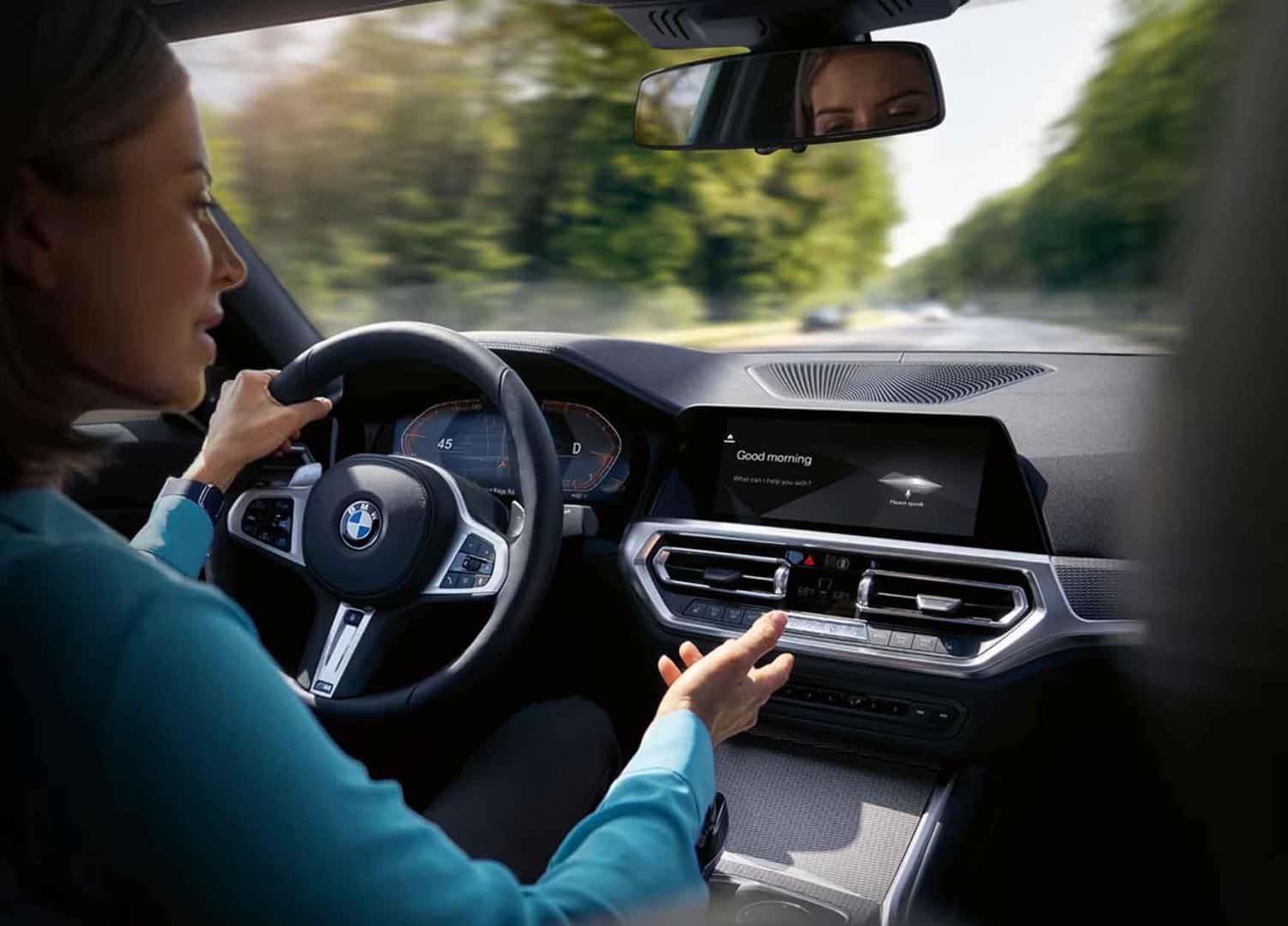 BMW genius near me in PA, woman driving in BMW