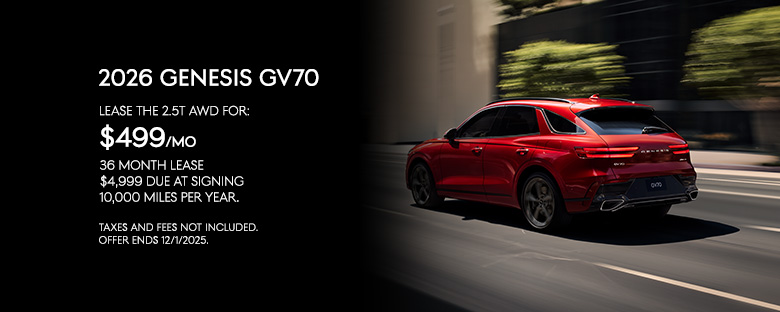 2026 Genesis GV70 Finance & Lease Offers