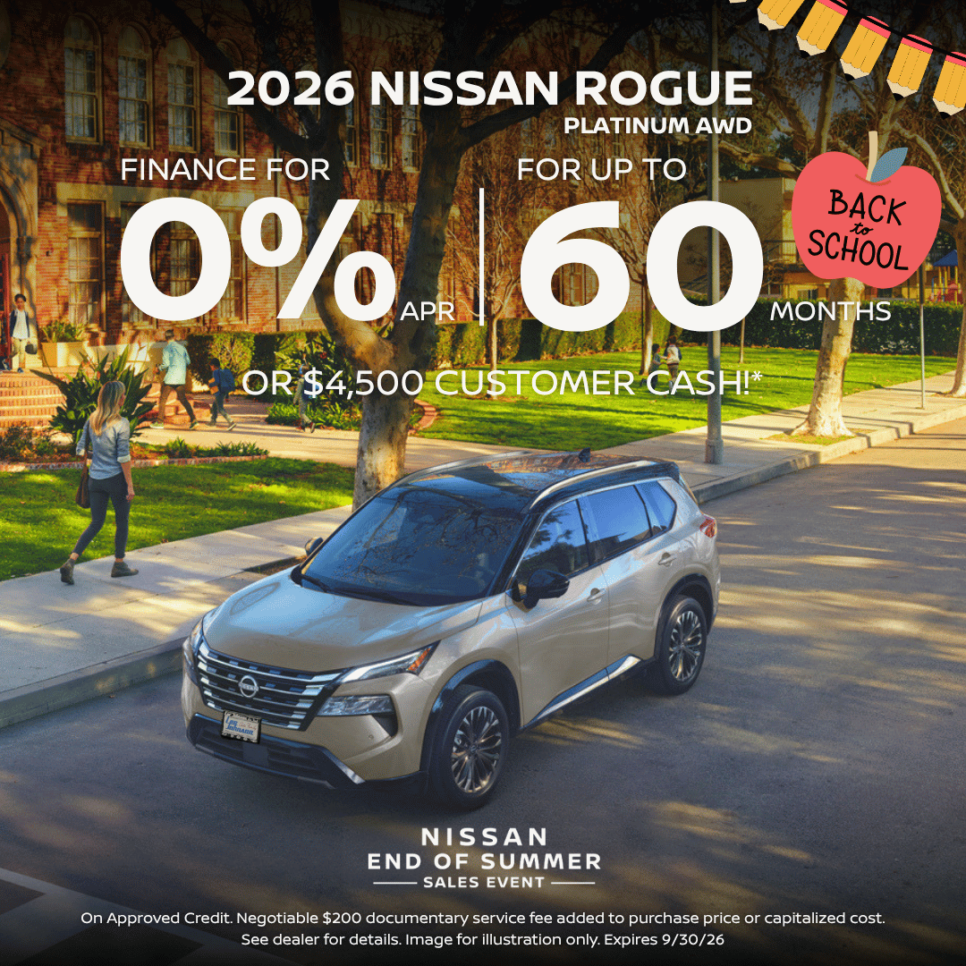2026 Nissan Rogue APR offer