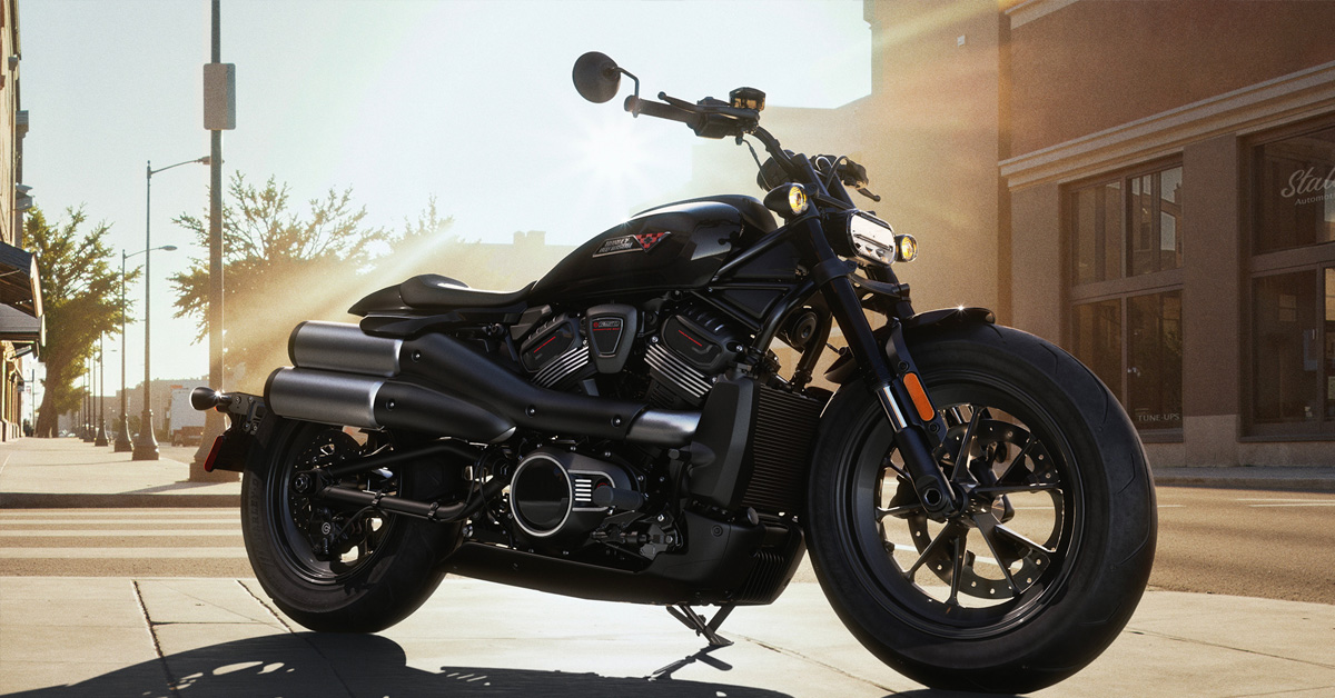 2026 Harley-Davidson Sporster S Parked On A Sunny City Sidewalk