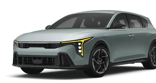 Left facing K4 GT-Line trim vehicle image in Morning Haze