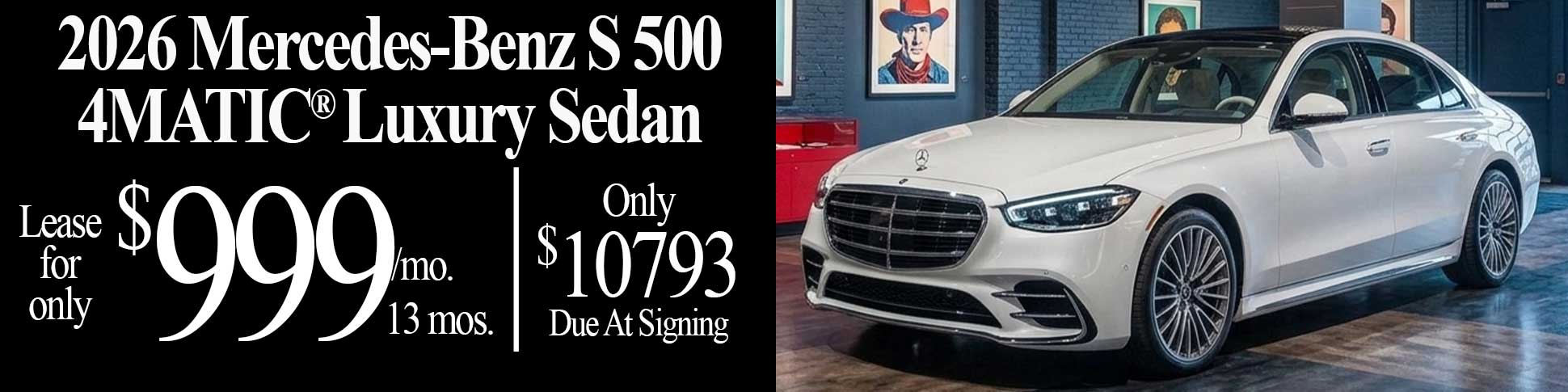 2026 Mercedes-Benz S 500 parked in the Masano Auto Park in Reading, PA