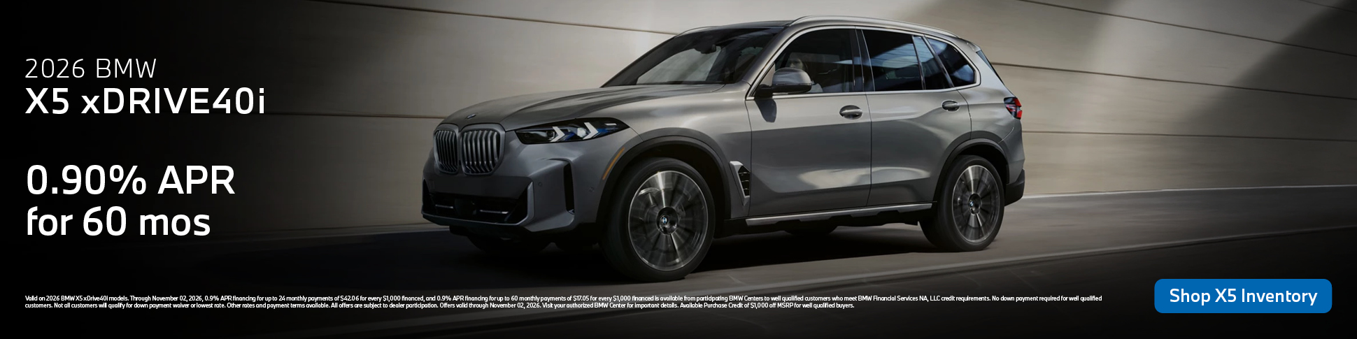 2026 BMW X5 xDrive40i