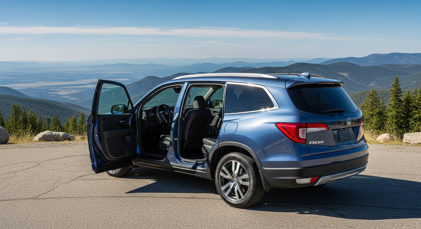 The 2025 Honda Pilot offers a spacious interior with three rows of seating, accommodating up to eight passengers comfortably. Ideal for families and group travels, the Pilot provides flexible seating arrangements to maximize comfort and cargo space.